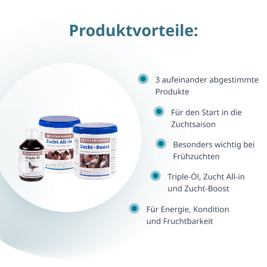 MEISTERTAUBEN Zucht Starter – 3 Produkte für den Start in die Zuchtsaison