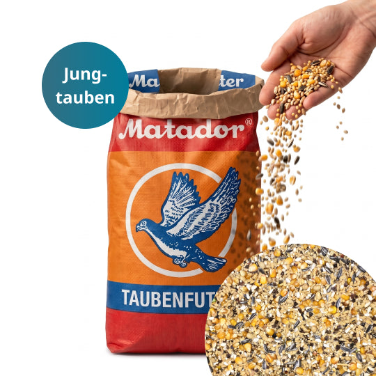 19 Säcke Matador Steffl Jungtaubenfutter – 475 kg