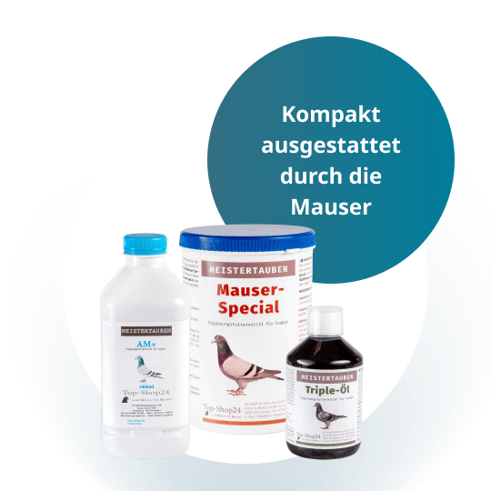 MEISTERTAUBEN Mauser-Paket klein – 3 Produkte für die Mauser