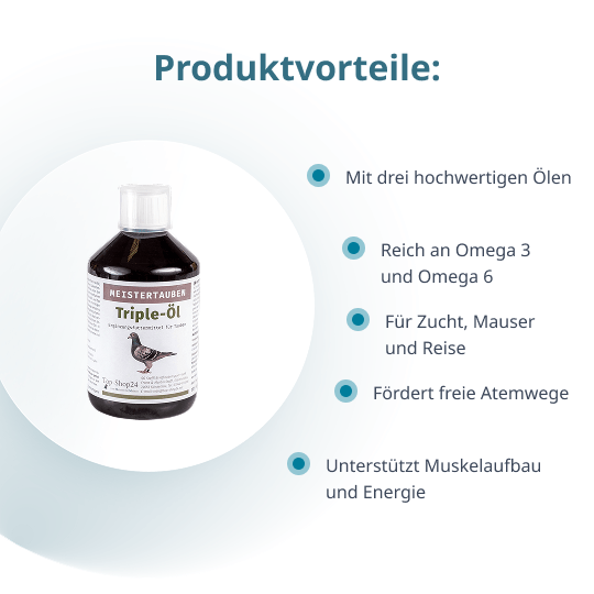 MEISTERTAUBEN Triple-Öl – 500 ml